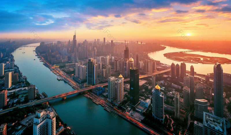 重庆城市风光雾都的晚霞城市建筑群旅游胜地经济发达的城市图,高清,摄影图,摄影图片,图片大全,摄影图免费下载